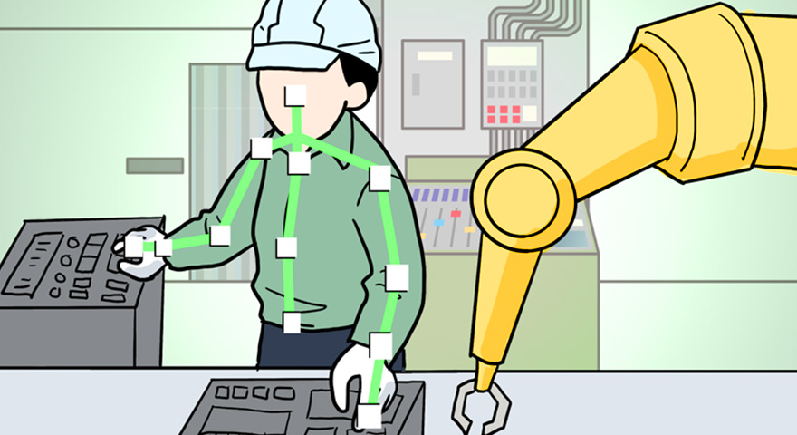 単純作業のミスを検知！ロボット連携定型作業