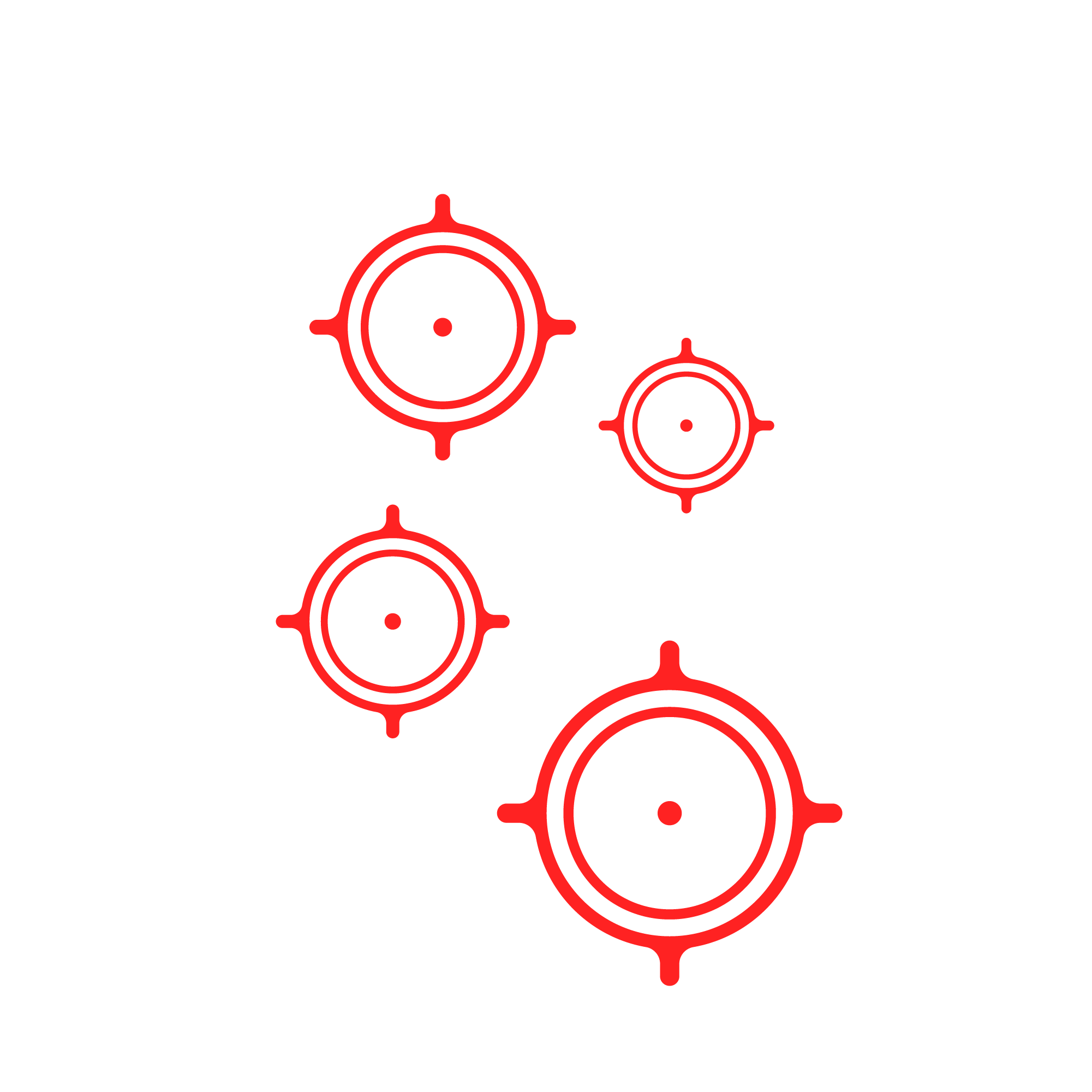 部位へのターゲットのイメージ