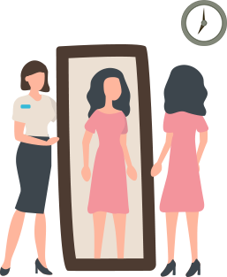 試着に時間がかかる